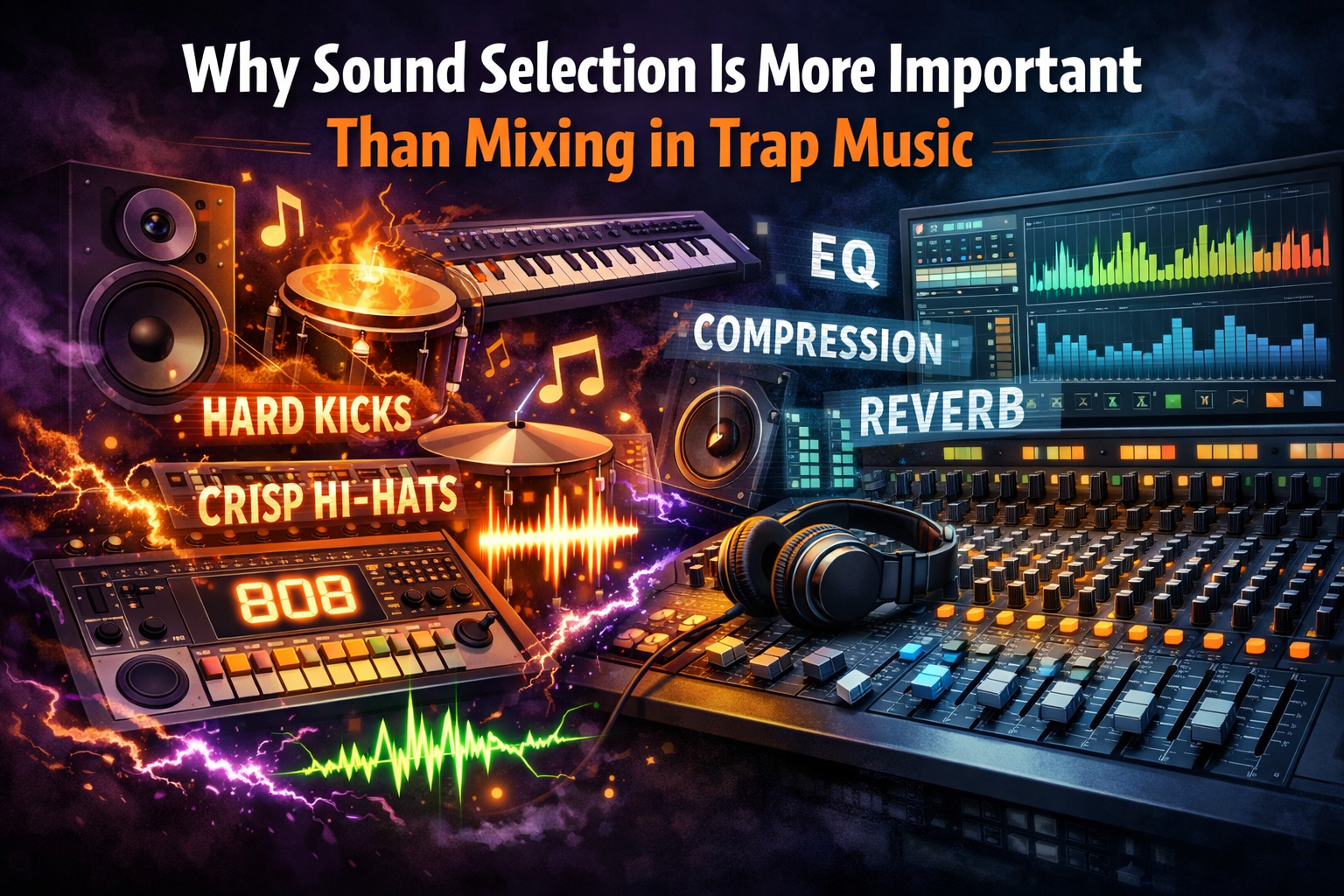 Why Sound Selection Is More Important Than Mixing in Trap Music
